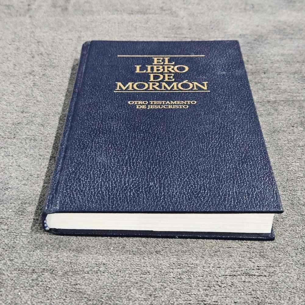 El‎ Libro de Mormon Spanish Book of Mormon 2002 Hardcover Navy Blue LDS Church